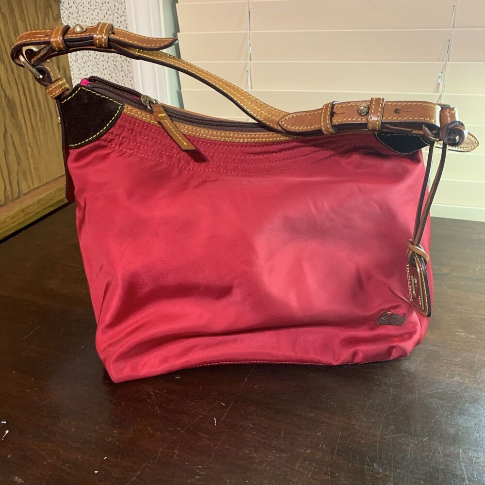 AUTHENTIC DOONEY&BOURKE RED NYLON HOBO PURSE